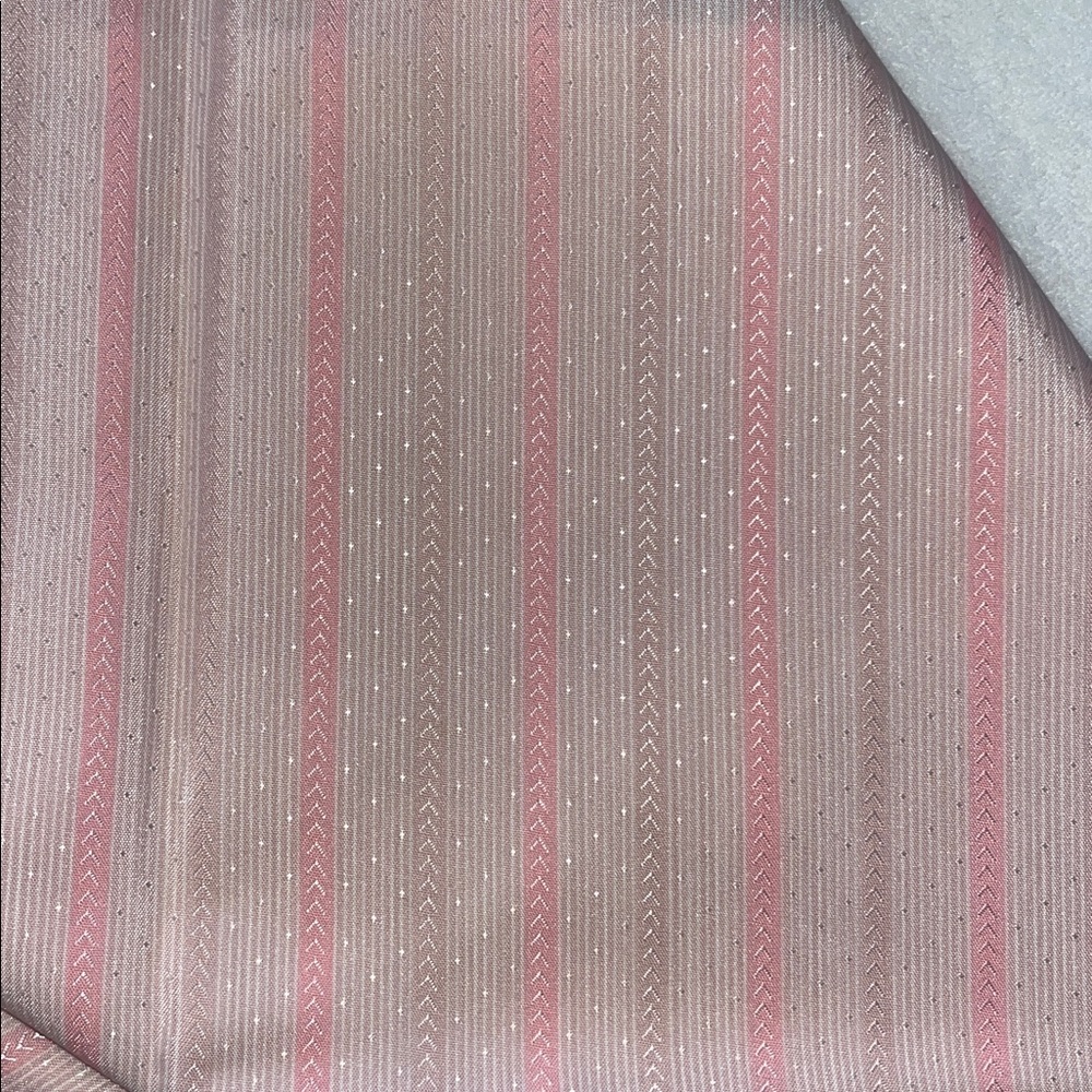 Vintage Pink and Cream Striped Fabric - 62” (1.7 yards)